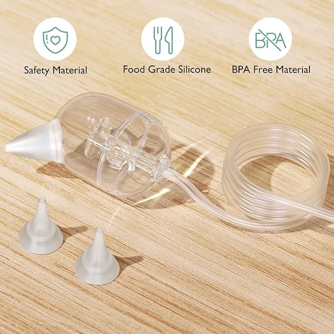 Momcozy Nasal Aspirator for Baby, 75kPa Electric Nose Aspirator for Toddler, Baby Nose Sucker with 9 Suction Levels, Automatic Nose Cleaner with 3 Silicone Tips, 9 Music and 3 Lights