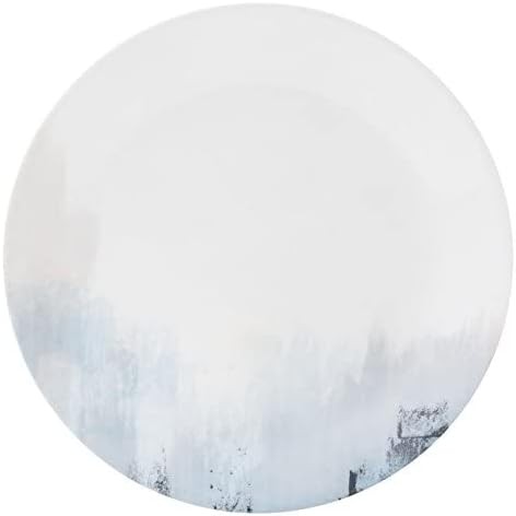 Corelle Tranquil Reflection Chip & Break Resistant 12pc Dinner Set, Service for 4, Blue/Grey, 27.94 x 12.38 x 26.67 cm